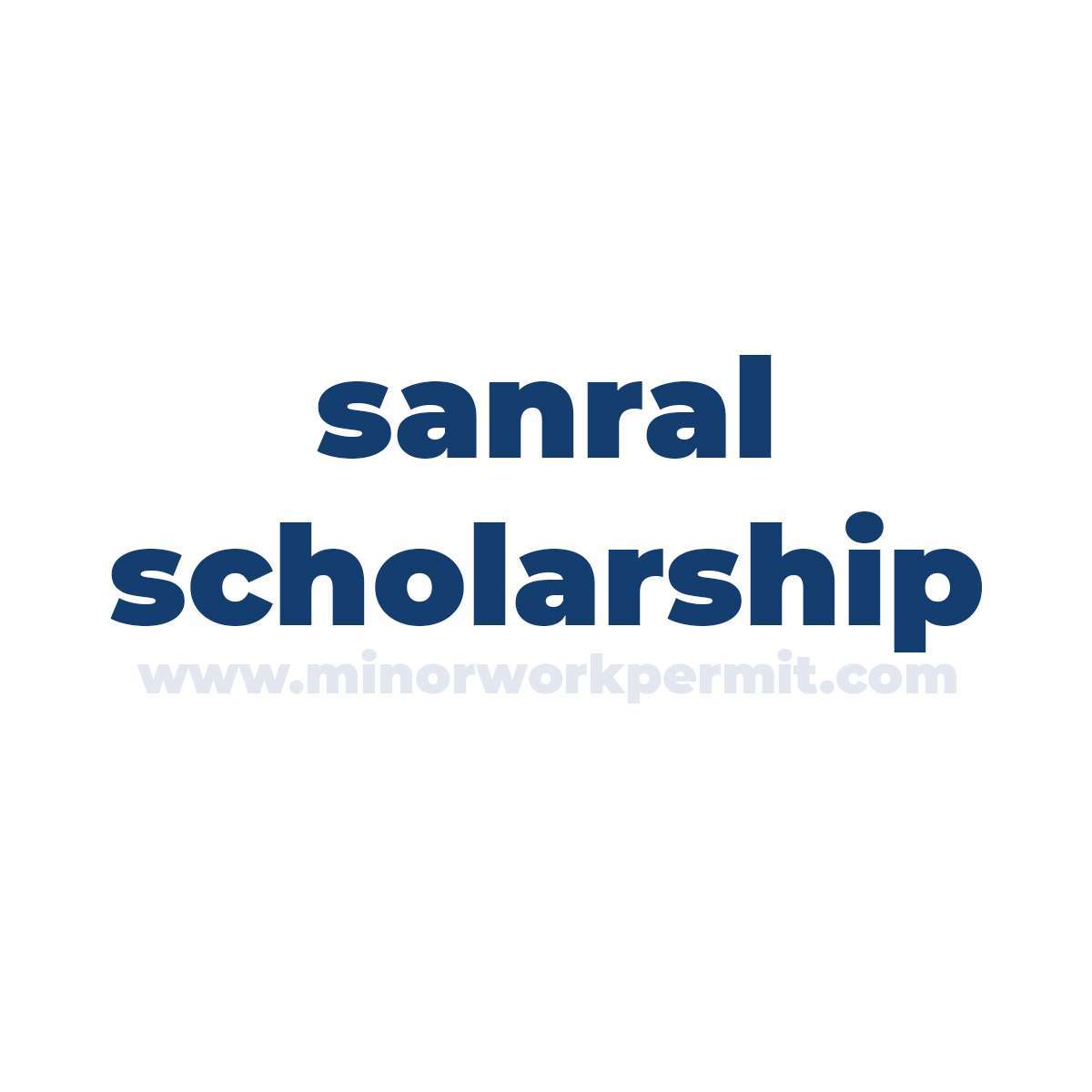 sanral scholarship