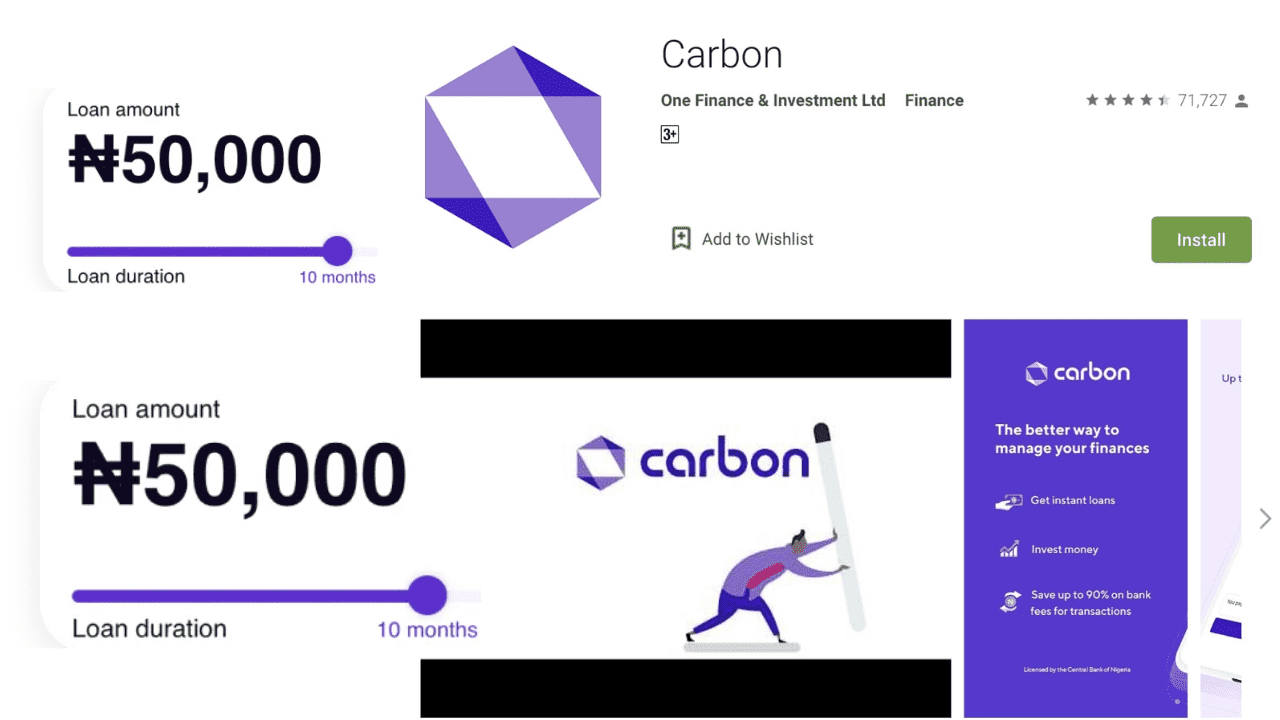 Carbon Loan Website