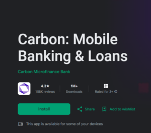 Carbon loan app